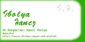 ibolya hancz business card